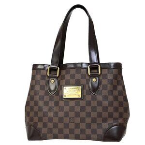LOUIS VUITTON Neverfull MM Shoulder Tote Bag Damier Leather